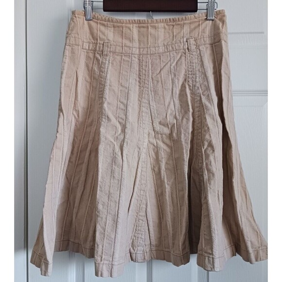 Newport News Dresses & Skirts - Newport News Midi Skirt A-Line Knee Length Beige Size 8